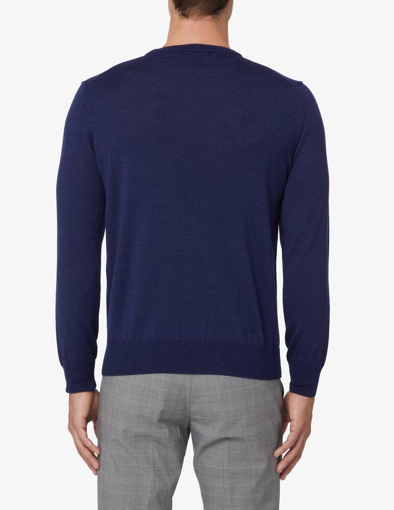rinascente Pure Cashmere Wool silk and cashmere roundneck sweater - Blue