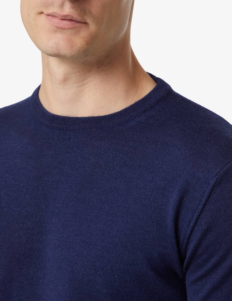 rinascente Pure Cashmere Wool silk and cashmere roundneck sweater - Blue