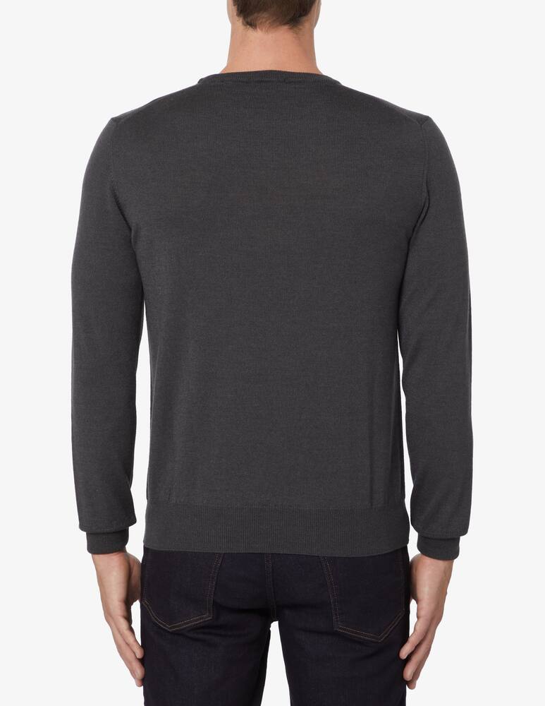 rinascente Pure Cashmere Wool silk and cashmere roundneck sweater - Grey