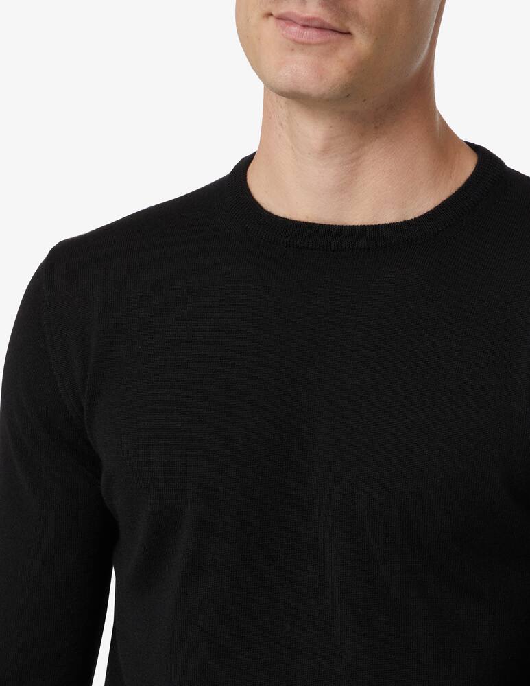 rinascente Pure Cashmere Wool silk and cashmere roundneck sweater - Black