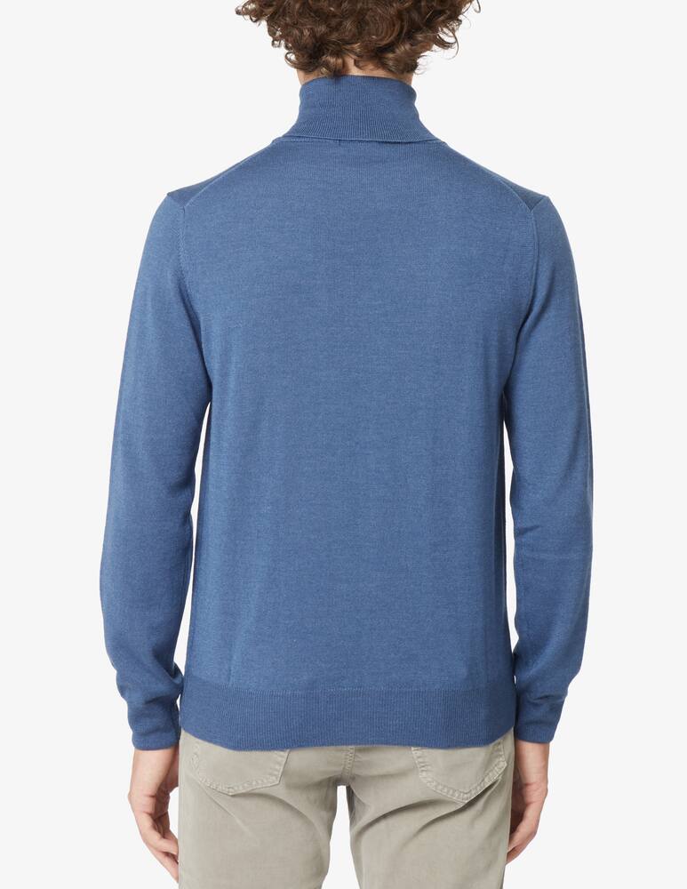 rinascente Pure Cashmere Wool silk and cashmere turtleneck - Blue