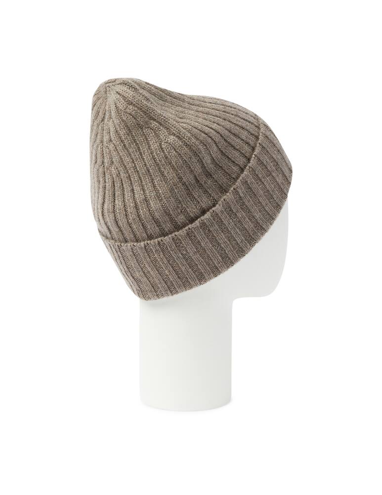 rinascente Piacenza Cashmere Cashmere ribbed beanie