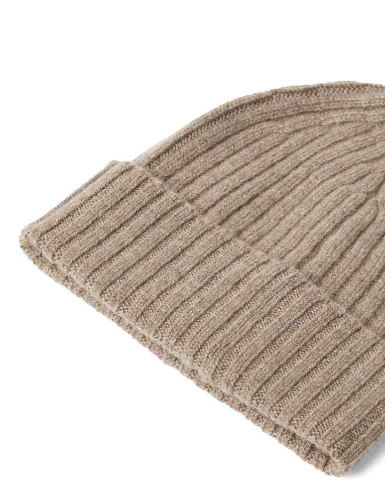 rinascente Piacenza Cashmere Cashmere ribbed beanie