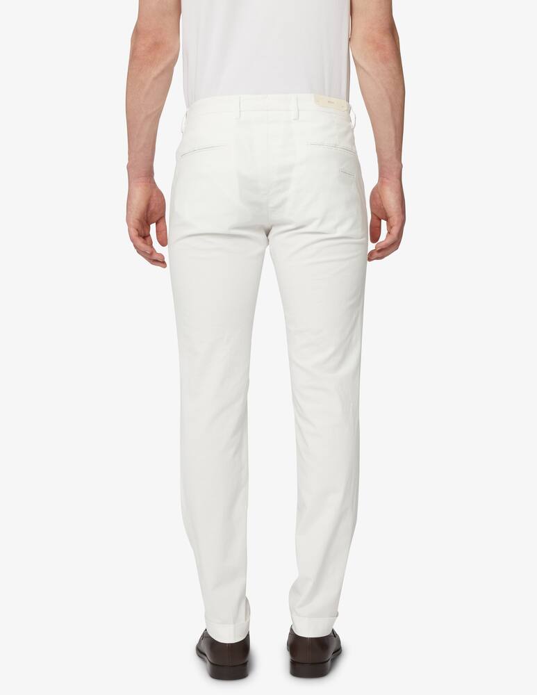 rinascente Briglia Cotton and linen chino trousers