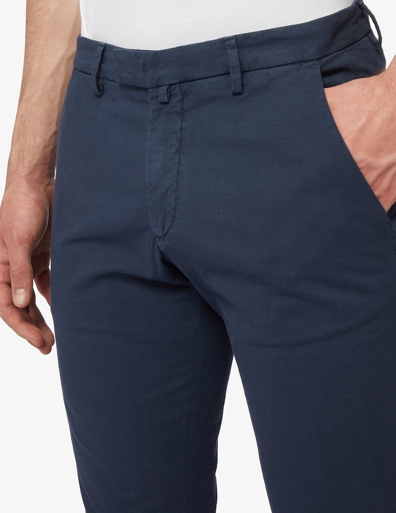 rinascente Briglia Pantaloni chino cotone e lino