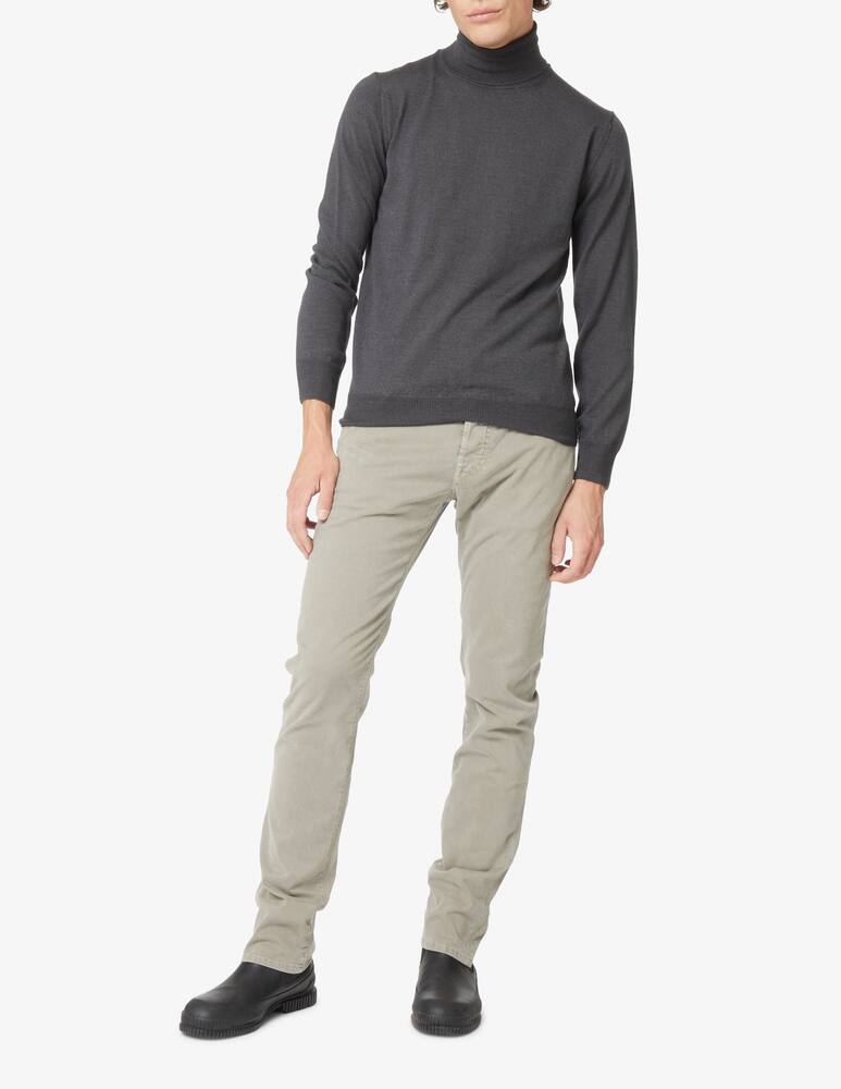 Pure Cashmere Dolcevita lana seta e cashmere - Grigio - immagine 2