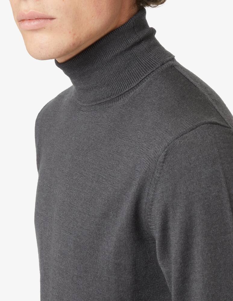 Pure Cashmere Dolcevita lana seta e cashmere - Grigio - immagine 4