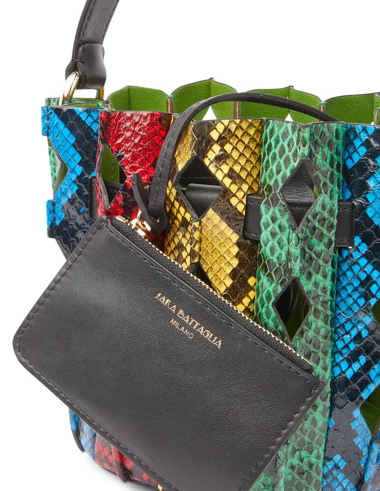 rinascente Sara Battaglia Plissè Mini bucket bag