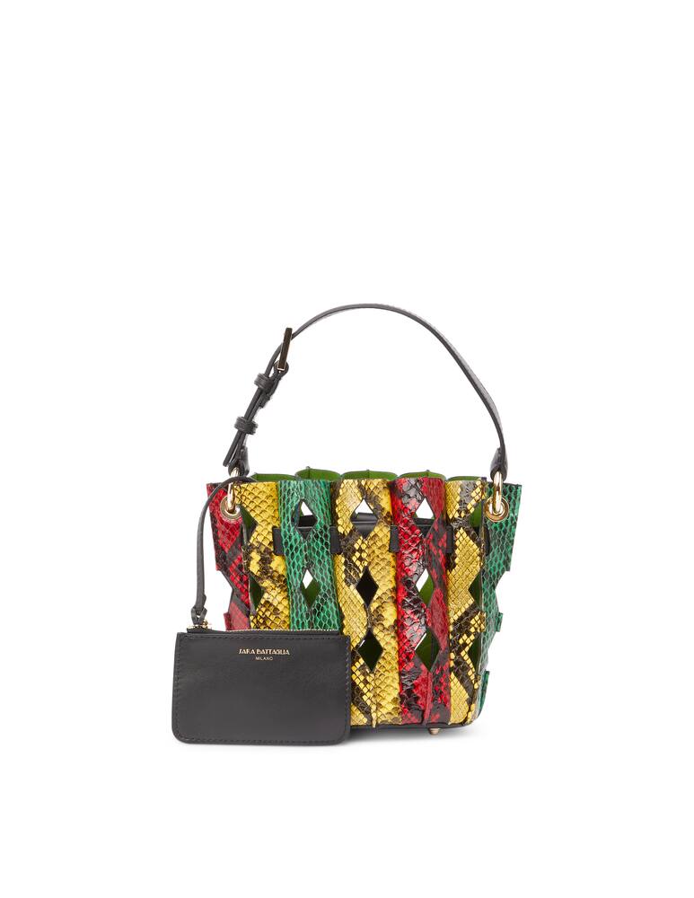 rinascente Sara Battaglia Plissè Mini bucket bag