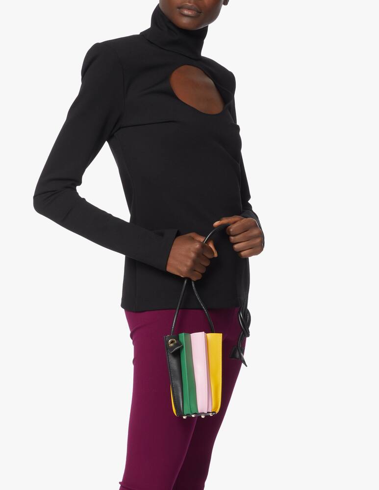 rinascente Sara Battaglia Borsa a secchiello Plissè XS