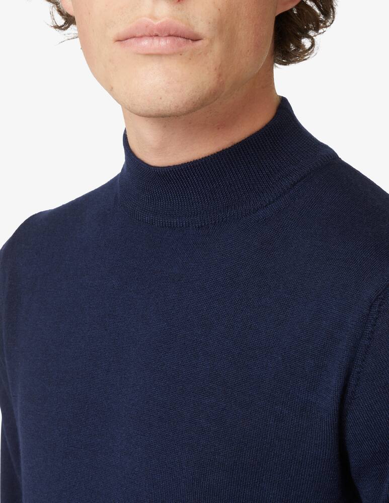 rinascente Pure Cashmere Maglia collo alto in lana seta e cashmere - Blu