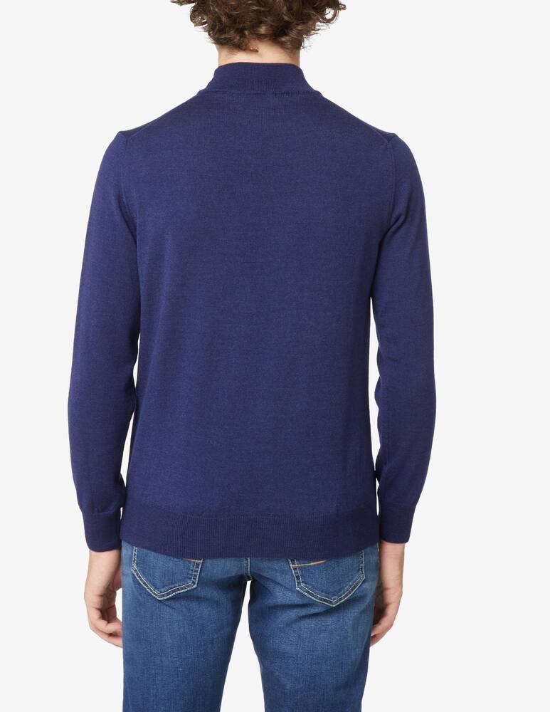 rinascente Pure Cashmere Wool silk and cashmere turtleneck - Blue