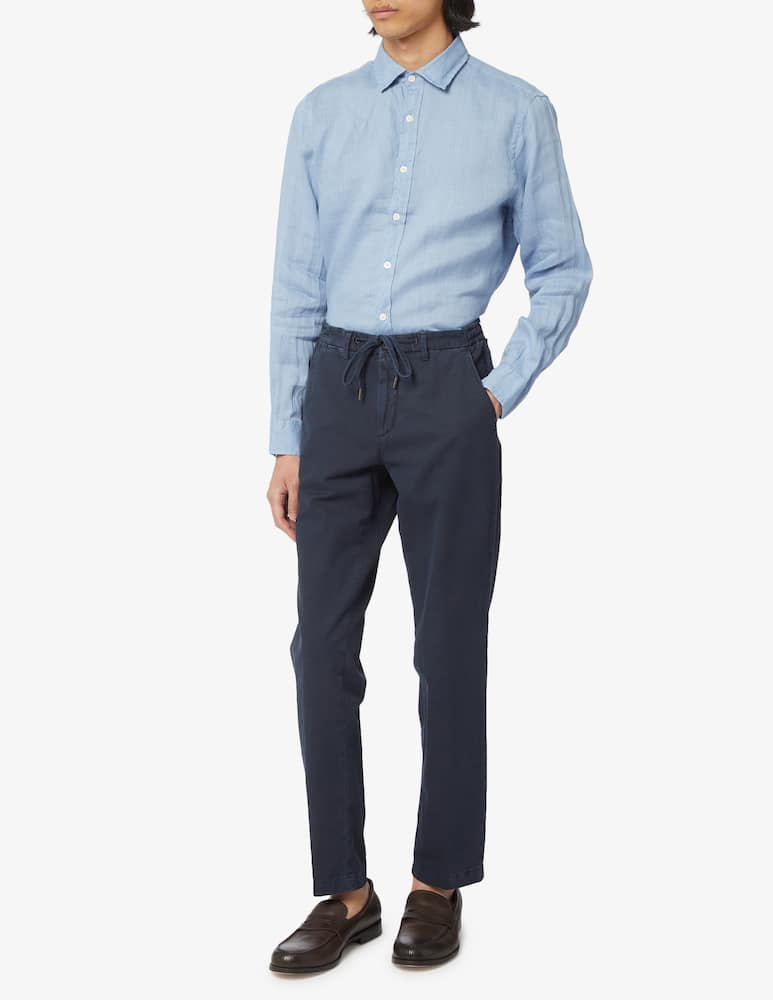 rinascente Briglia Cotton and linen trousers