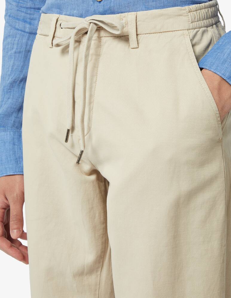 rinascente Briglia Cotton and linen trousers