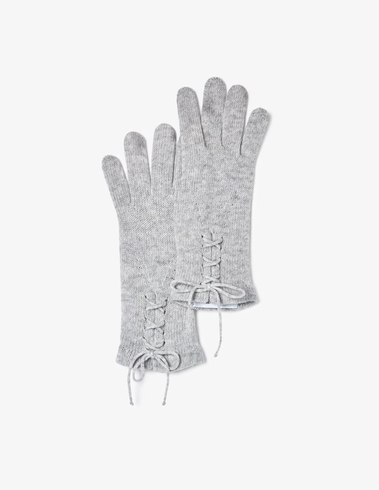 rinascente Rinascente Collection Lace-up knit gloves