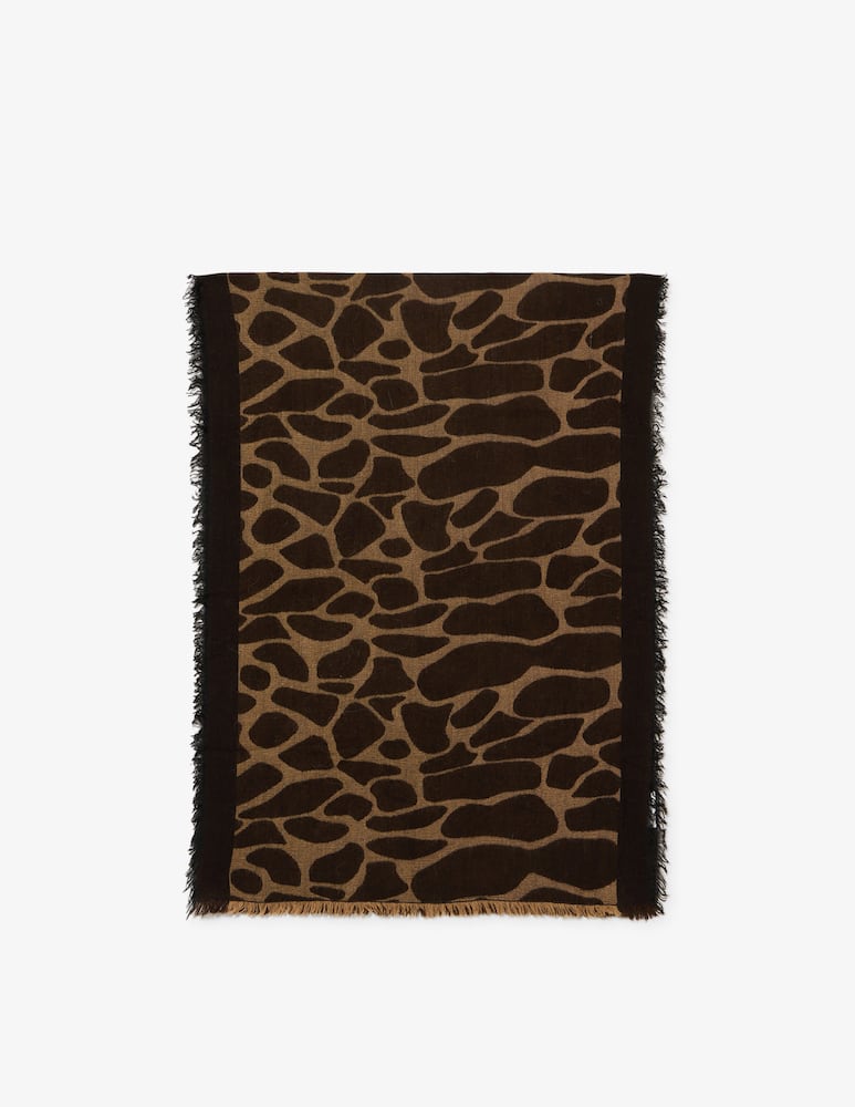 Rinascente Collection Jacquard animal print scarf - picture 1 Rinascente Collection Jacquard animal print scarf - picture 1