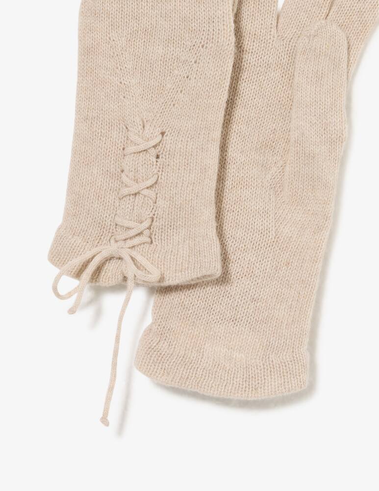 rinascente Rinascente Collection Lace-up knit gloves