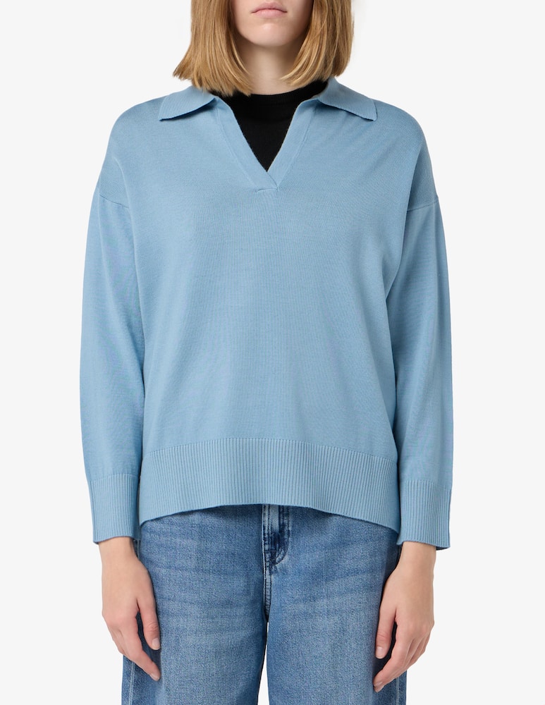 Rinascente Collection Polo in merino boxy - immagine 1