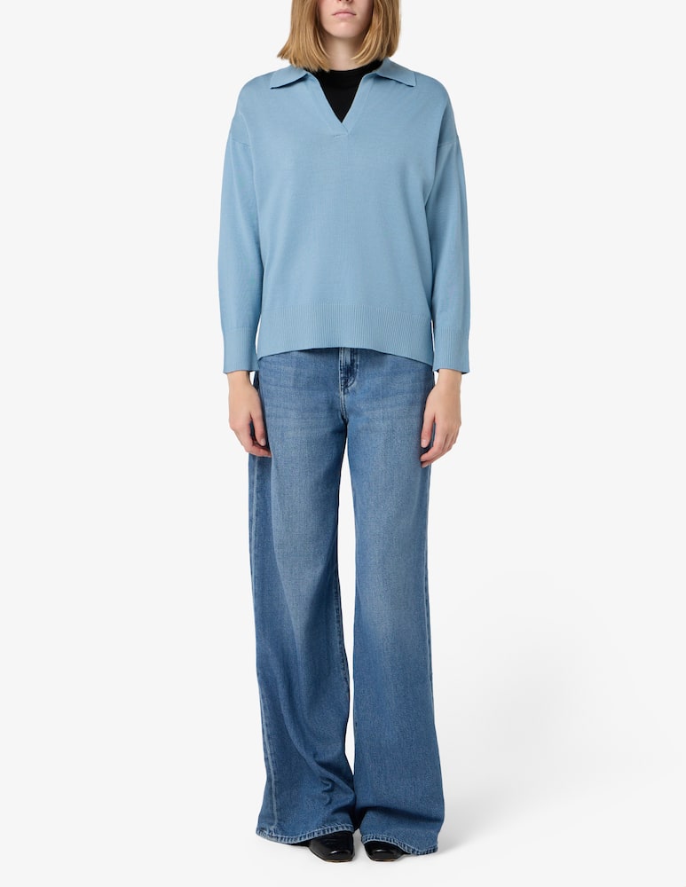 Rinascente Collection Polo in merino boxy - immagine 2
