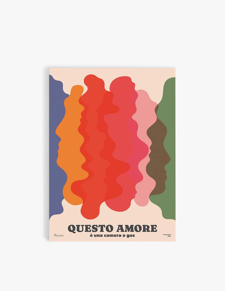 rinascente Ciao Discoteca Italiana Fotoromanza Poster