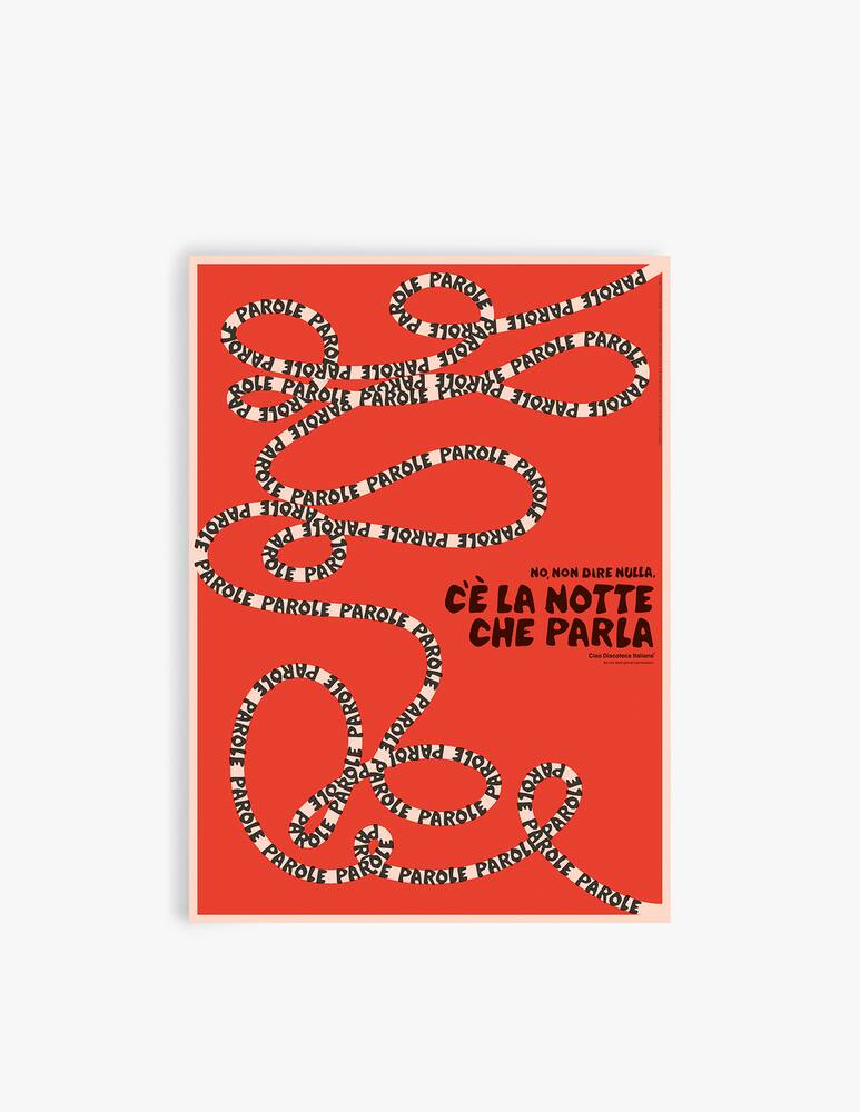 rinascente Ciao Discoteca Italiana Parole Parole Parole Poster