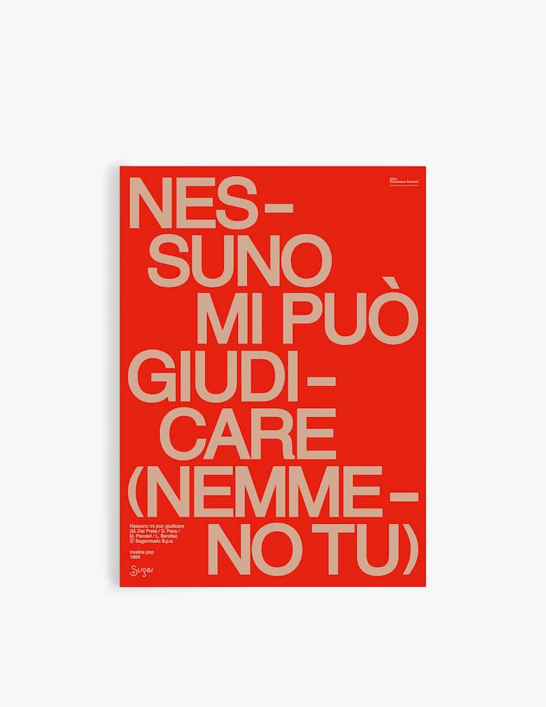 rinascente Ciao Discoteca Italiana Nessuno Mi Può Giudicare Poster