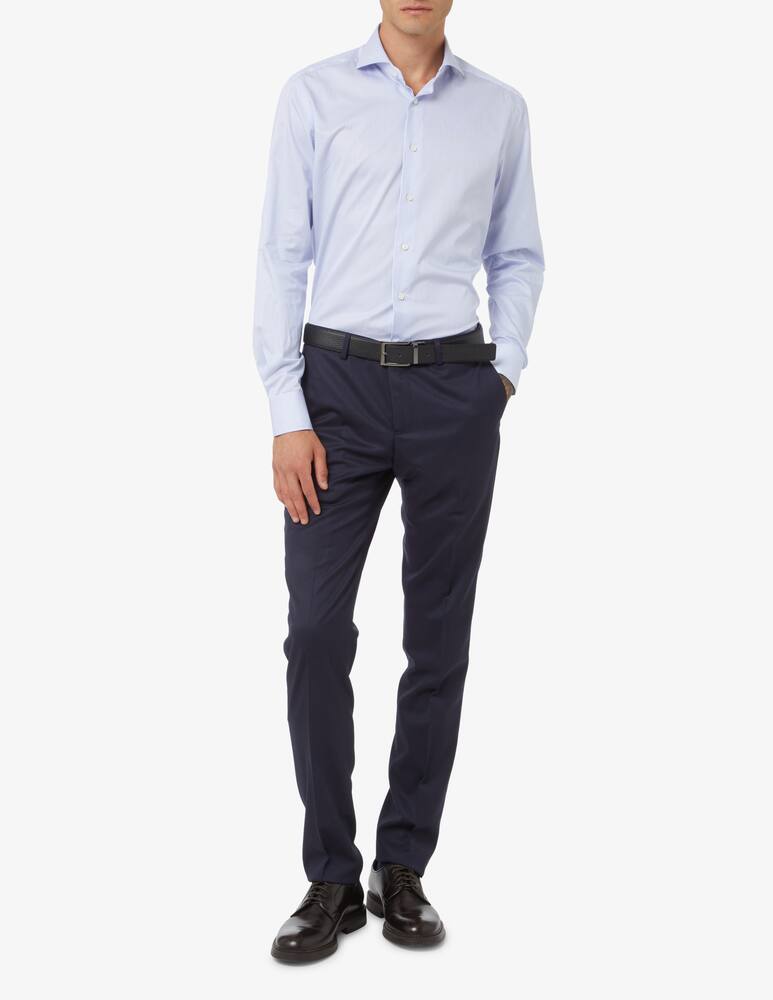 rinascente Xacus Camicia rigata tailored - Azzurro