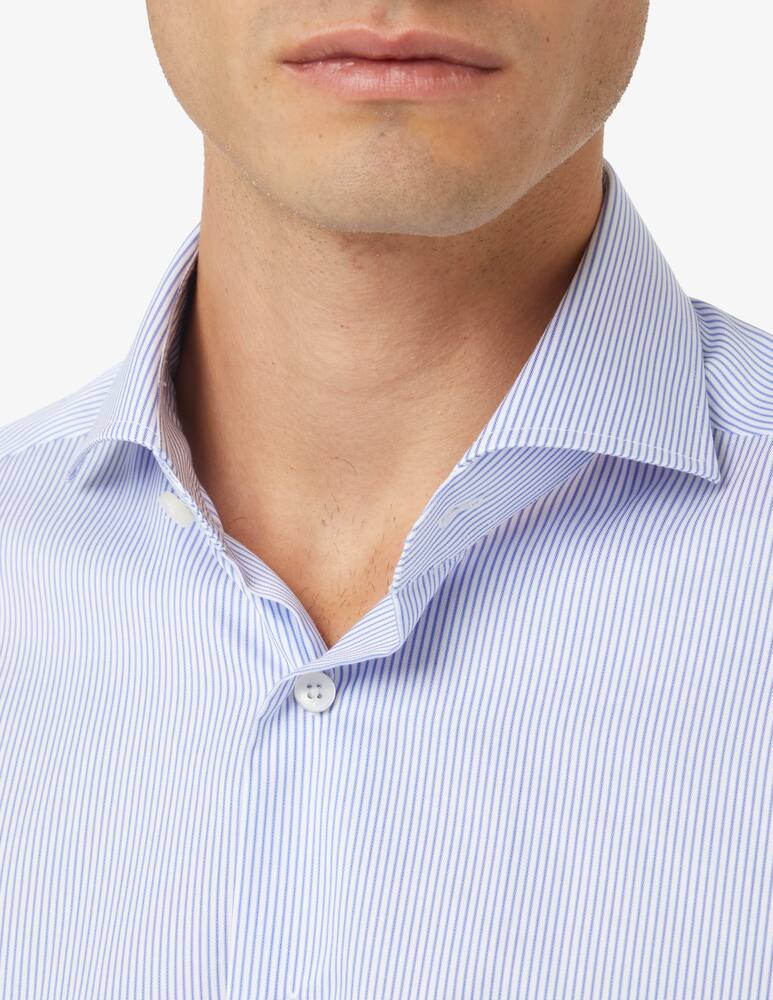 rinascente Xacus Camicia rigata tailored - Azzurro