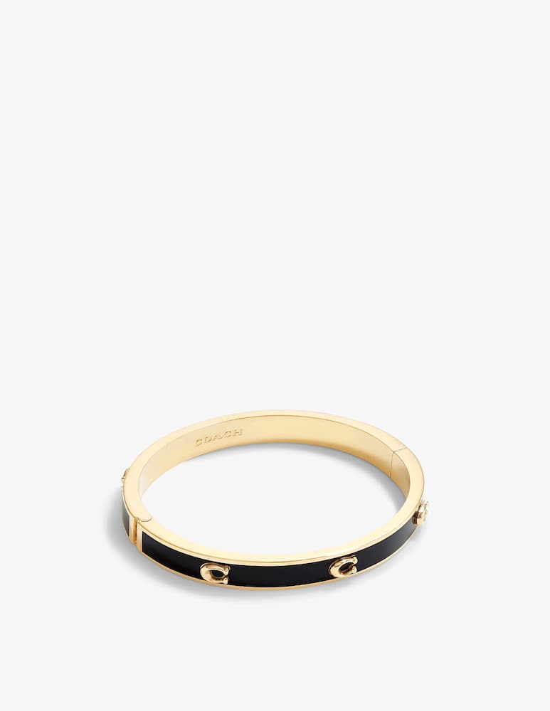 COACH Bracciale bangle Signature con smalto - immagine 1 COACH Bracciale bangle Signature con smalto - immagine 1