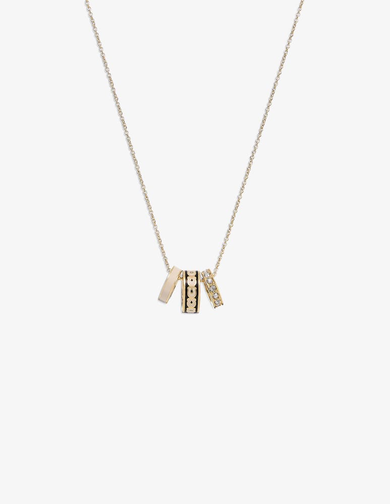 COACH Signature rondelle pendant necklace - picture 3 COACH Signature rondelle pendant necklace - picture 3