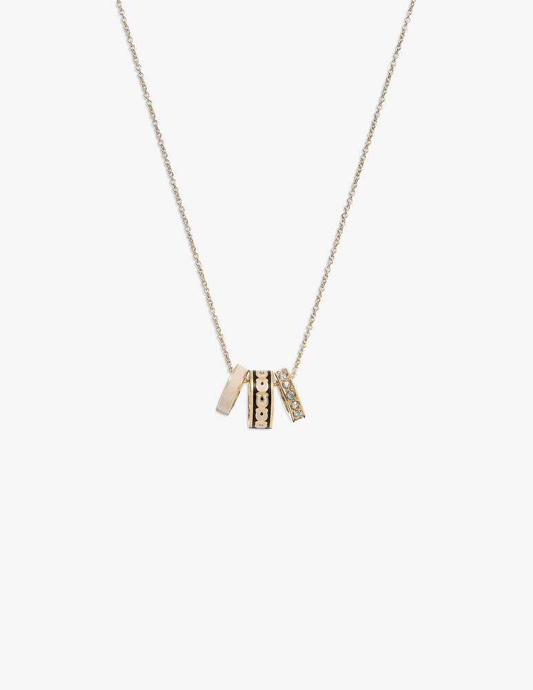 rinascente COACH Signature rondelle pendant necklace