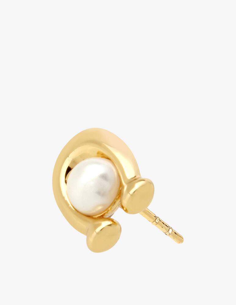 rinascente COACH Pearl Signature stud earrings
