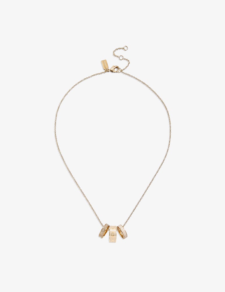 rinascente COACH Signature Rondelle Pendant Necklace