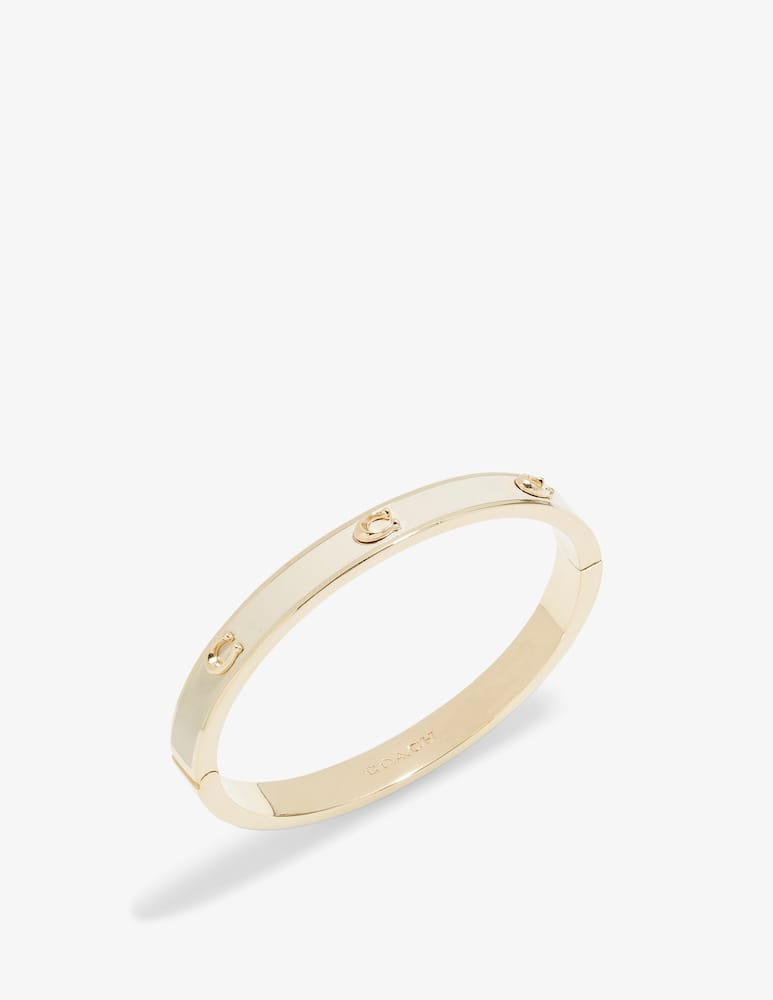 COACH Bracciale rigido smaltato Signature - immagine 2 COACH Bracciale rigido smaltato Signature - immagine 2