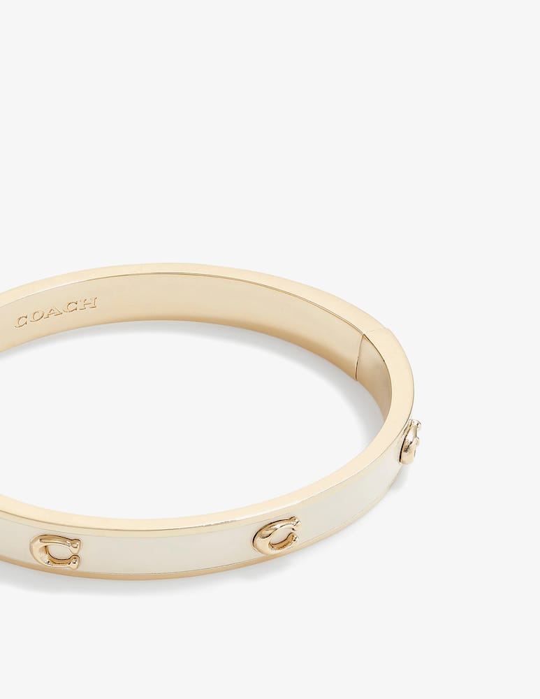 COACH Bracciale rigido smaltato Signature - immagine 3 COACH Bracciale rigido smaltato Signature - immagine 3