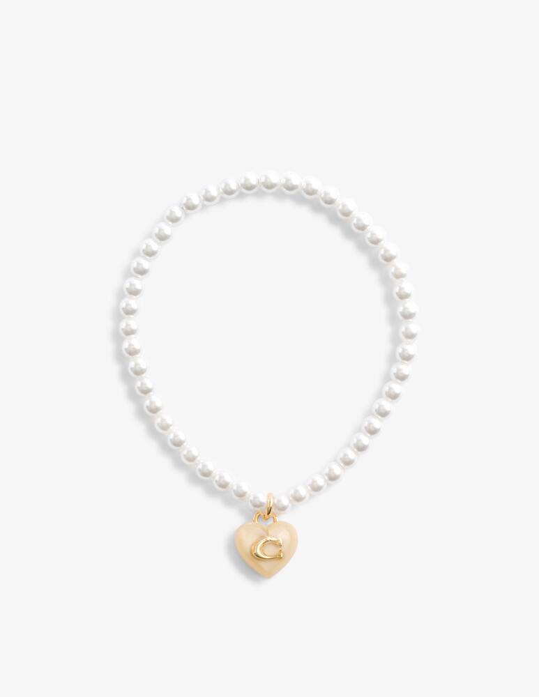 rinascente COACH Bracciale di perle con ciondolo Signature