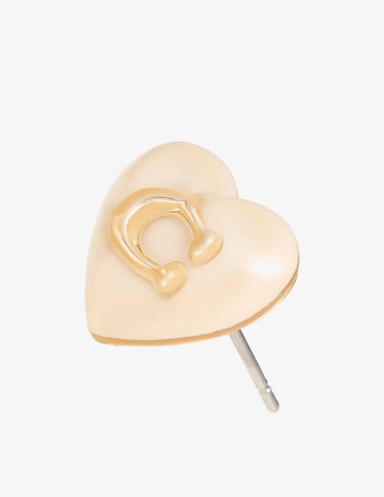 rinascente COACH Signature Heart Stud Earrings