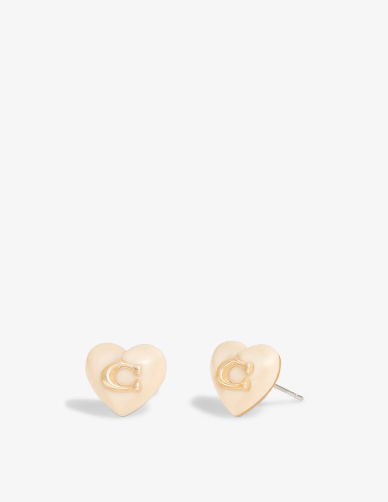 rinascente COACH Signature Heart Stud Earrings