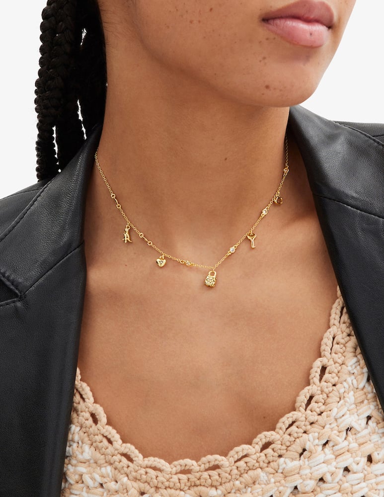 rinascente COACH Iconic mini charm bib necklace