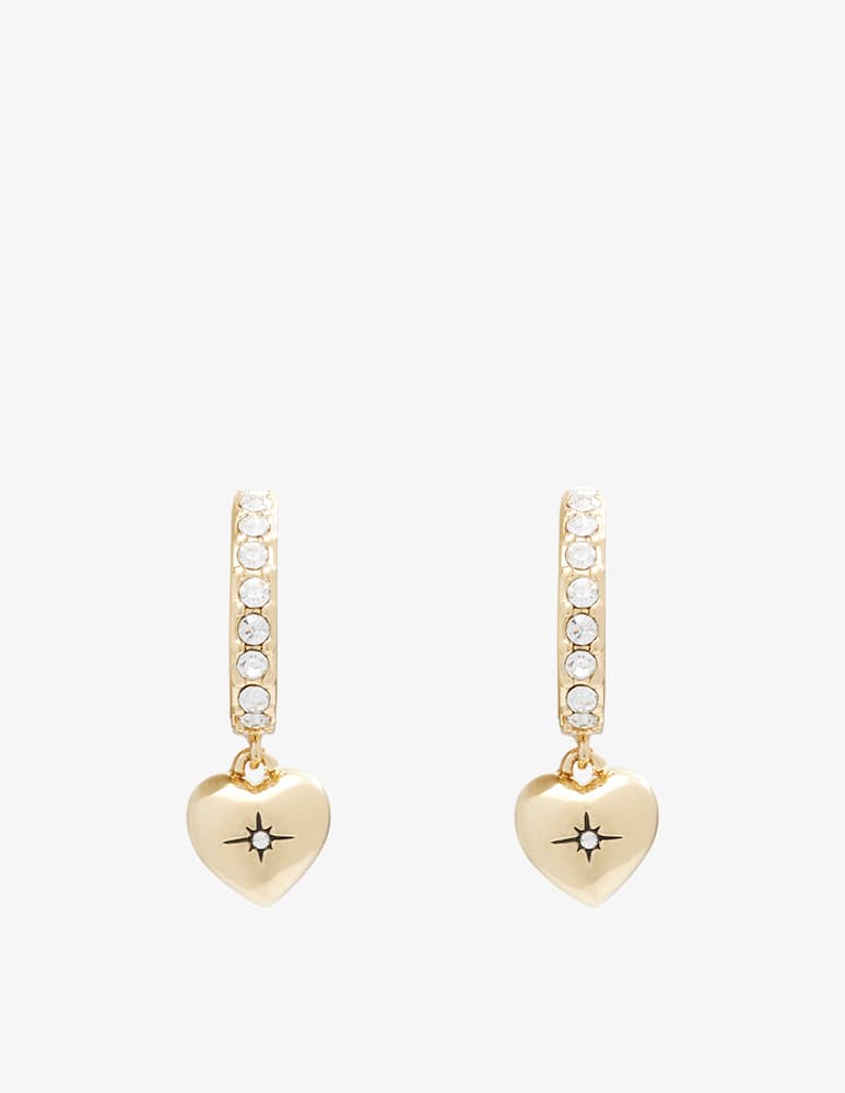 rinascente COACH Iconic heart huggie earrings