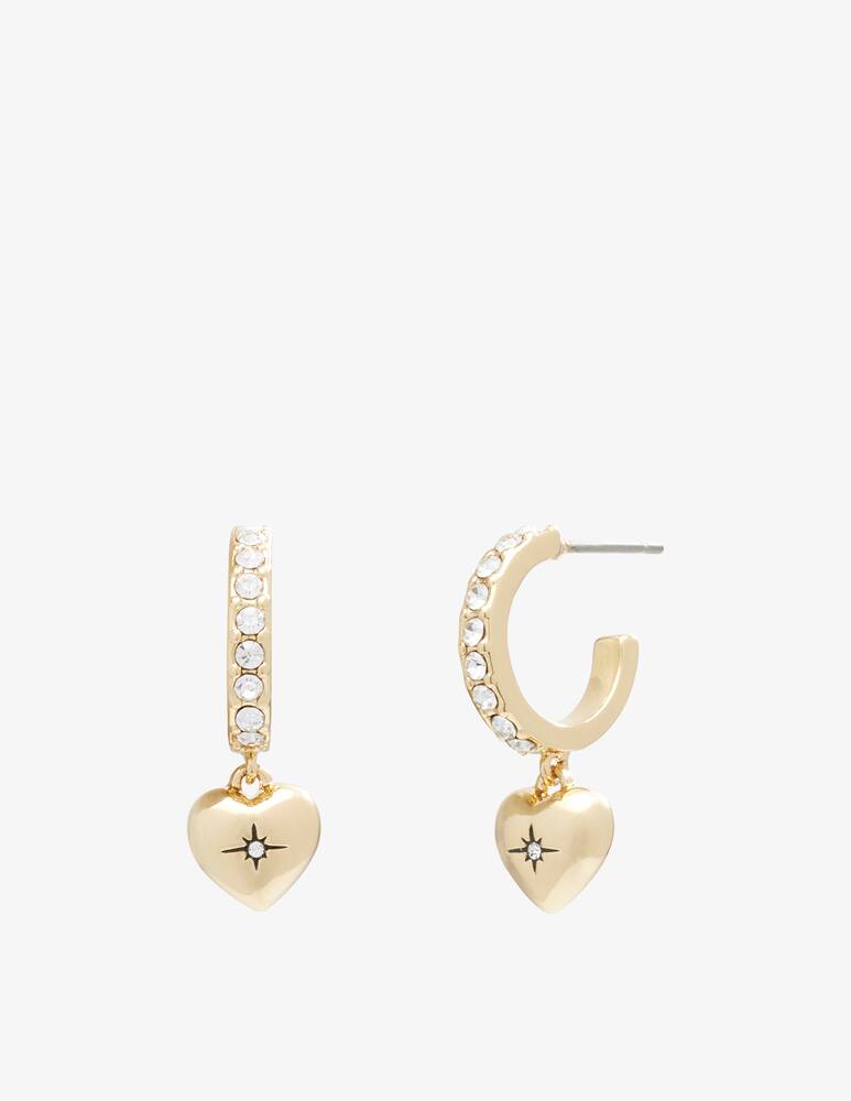 rinascente COACH Iconic heart huggie earrings