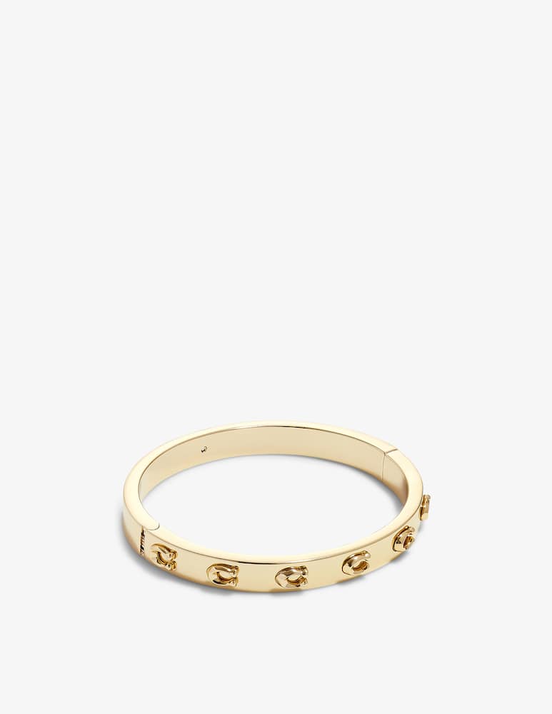rinascente COACH Signature c hinged bangle bracelet