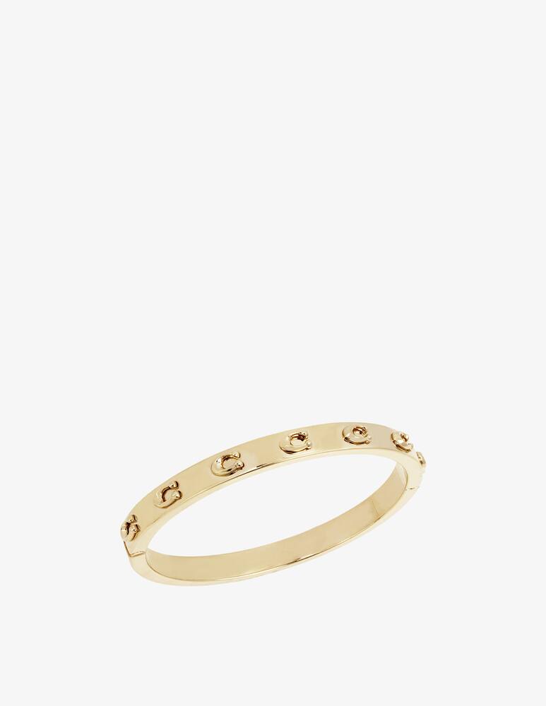 rinascente COACH Signature c hinged bangle bracelet
