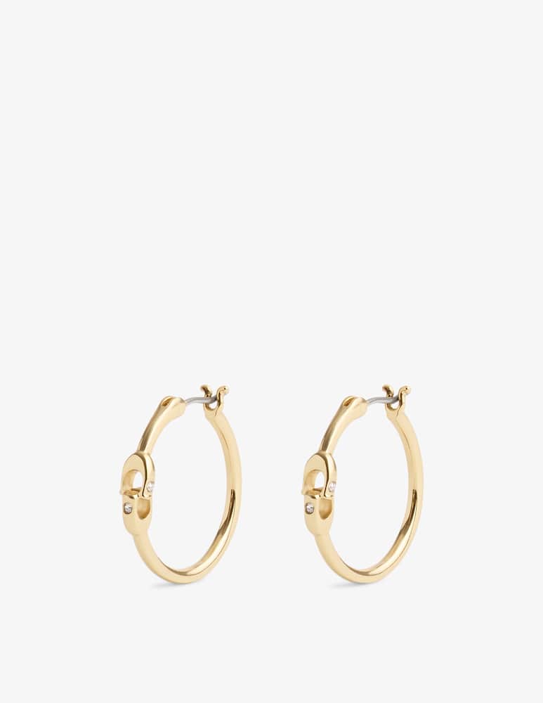 rinascente COACH Signature hoop earrings