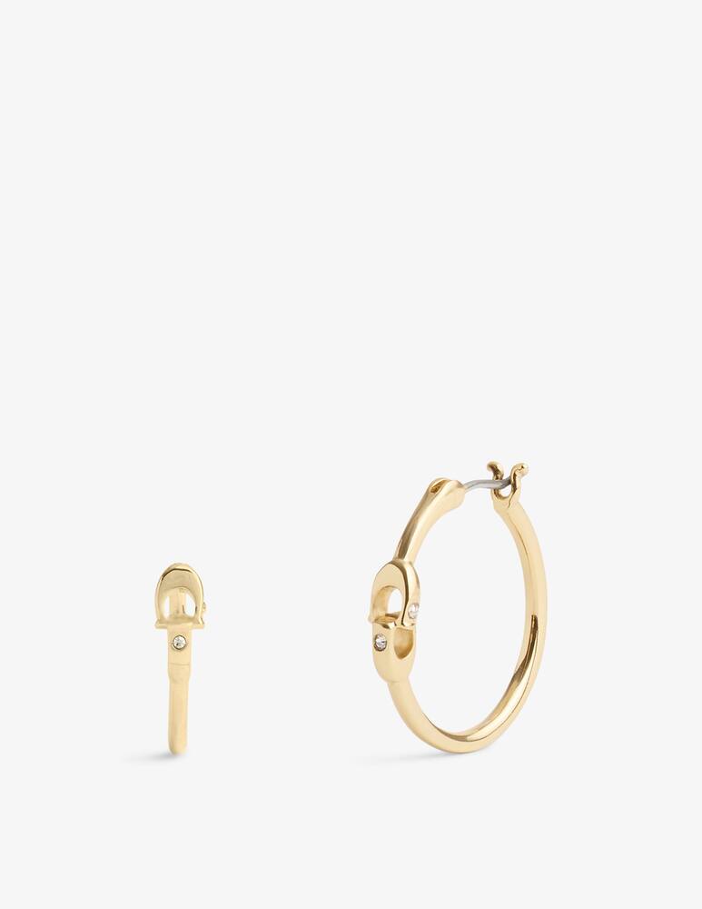 rinascente COACH Signature hoop earrings