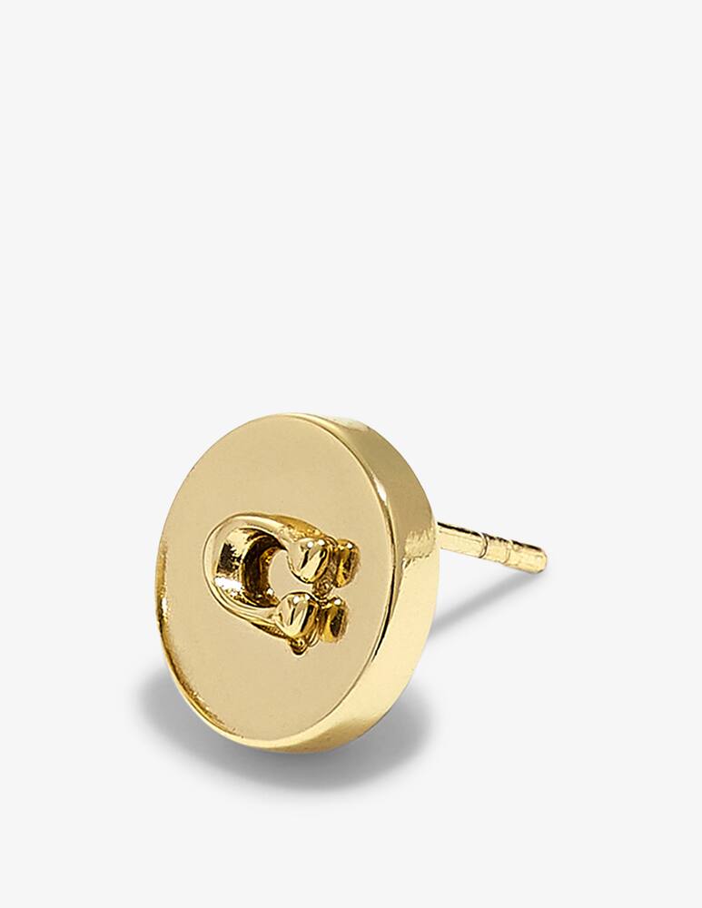 rinascente COACH Signature c disc stud earrings