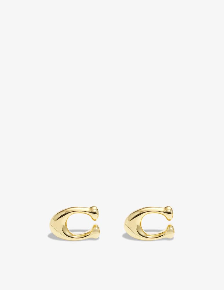 rinascente COACH Signature c stud earrings