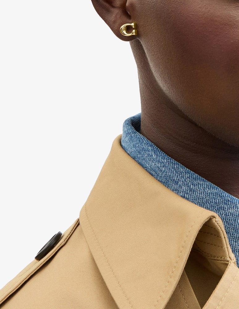 rinascente COACH Signature c stud earrings