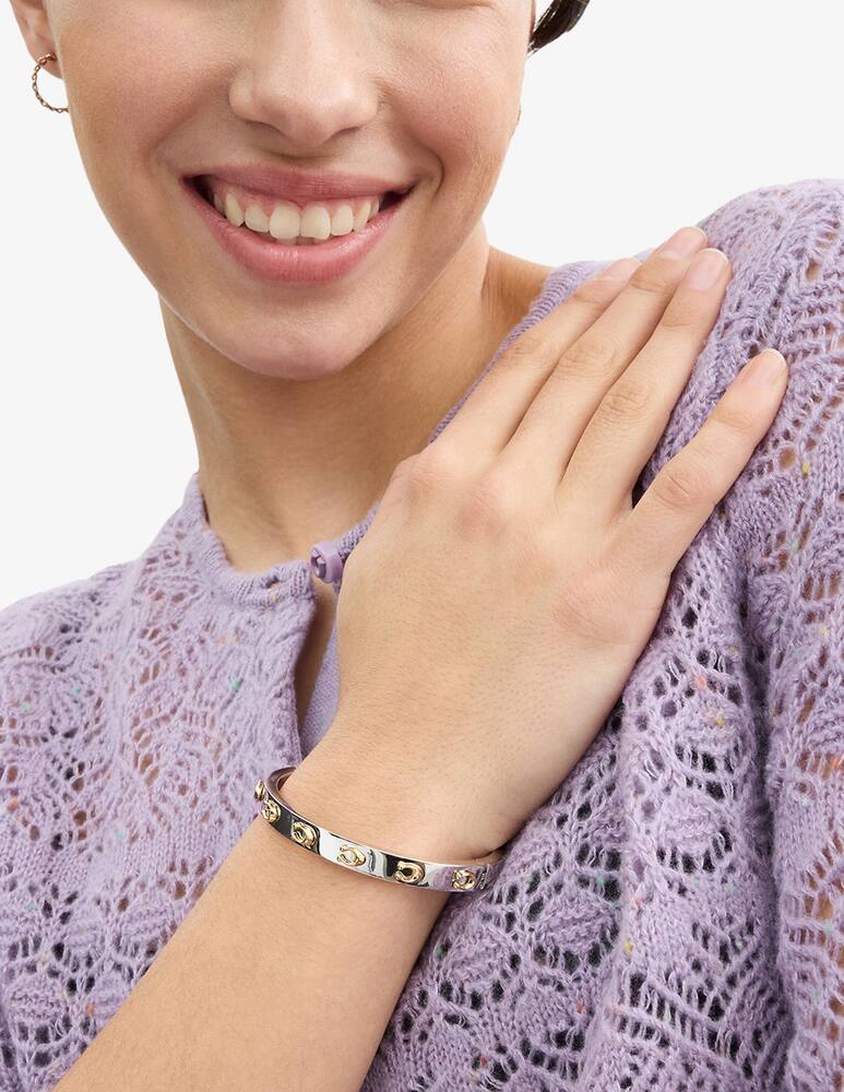 rinascente COACH Bracciale rigido con cerniera Signature C