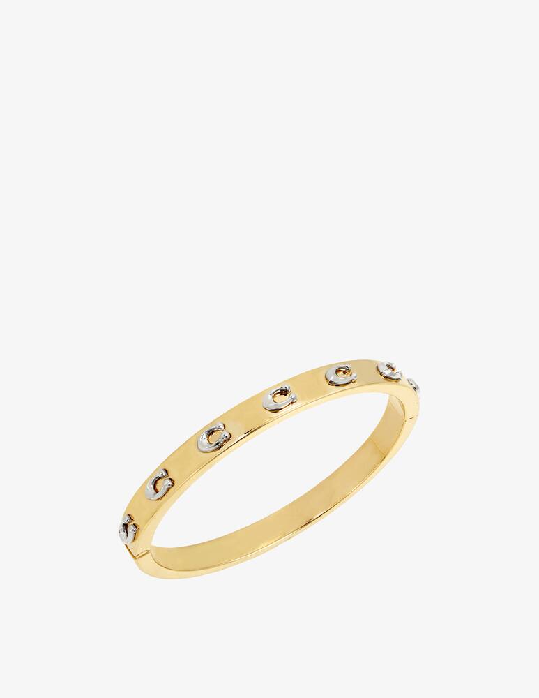 COACH Bracciale rigido con cerniera Signature C - immagine 2 COACH Bracciale rigido con cerniera Signature C - immagine 2
